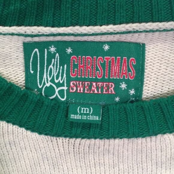 Ugly Christmas Sweater Reindeer themed adult medium - Picture 2 of 4